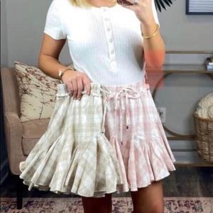Pleated skort
